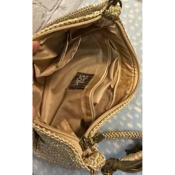 The‎ Sak Crochet Crossbody Bag Embellished Hobo Purse - Picture 3 of 3